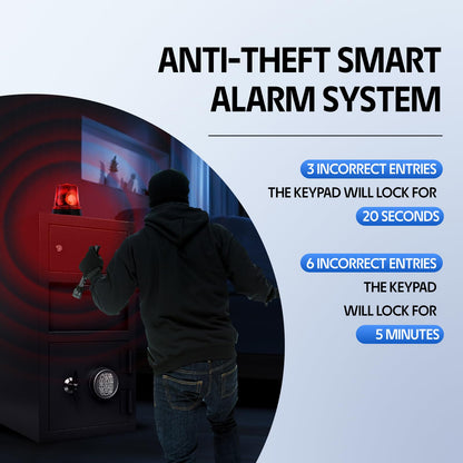 Drop Safe for Business Money Safes with Drop Slot 4.0 CUB Cash Depository Safes Box with Additional Locking Safe Anti-Fishing and Digital Combination for Home Office Hotel Restaurant Liquor Store