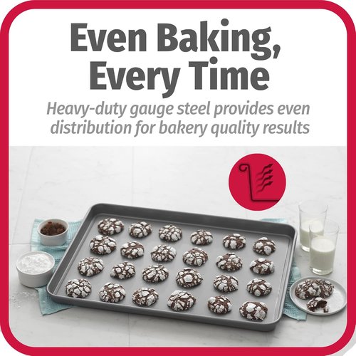 GoodCook Everyday Nonstick Carbon Steel Baking Sheet Set - Extra-Large 15” x 21” Cookie Pans, 2 Pack