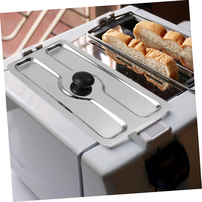 1pc Toaster Cover, Small Appliance Top Cover for Toaster, Stainless Steel Slot Cover