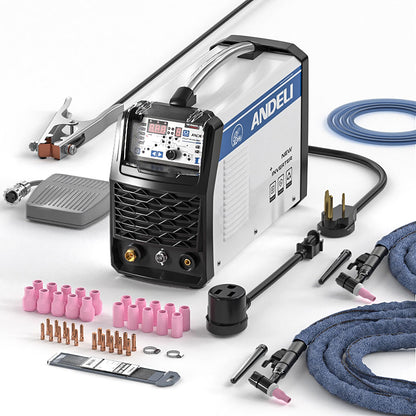 ANDELI TIG Welder MOS Tube Multifunctional Cold Welding Machine with Hot/Cold/TIG Pulse Cold TIG Welding Machine （110/220V） TIG-250MPL