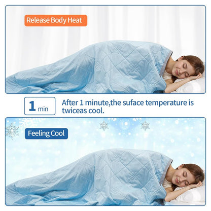 Cooling Blanket for Kids,Ultra Soft and Lightweight Cozy Cooling Moisture Wicking Blanket for Toddler,Breathable Throws for Travel,Couch and Sofa,Also for Dogs