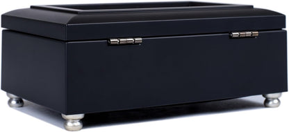 Cottage Garden Congratulations Graduate Jewelry Music Box - Matte Black Petite, Plays Wonderful World