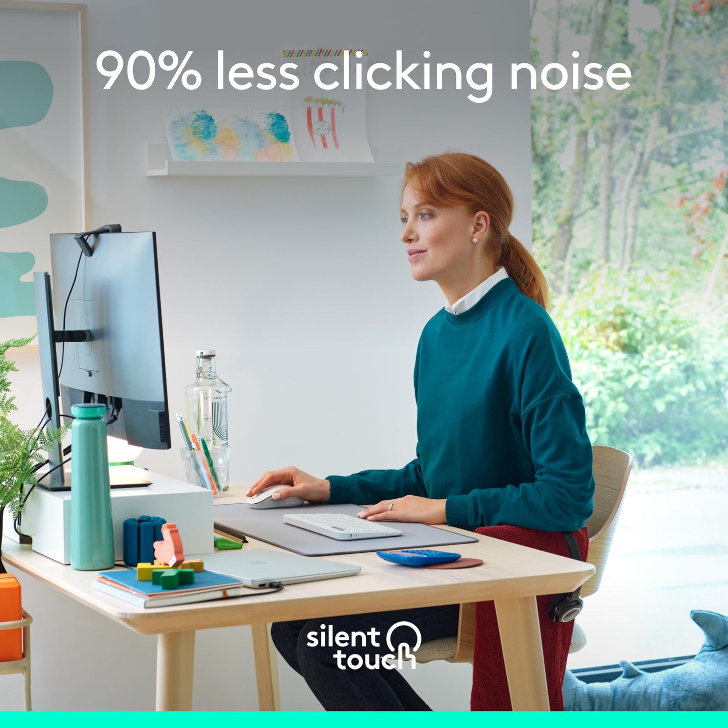 Logitech Wireless Mouse Signature M650 L Full Size - Large Hands, 2-Year Battery, Silent Clicks, Customizable Buttons, Bluetooth, PC/Mac/Chromebook - Black, Right-Handed, Large