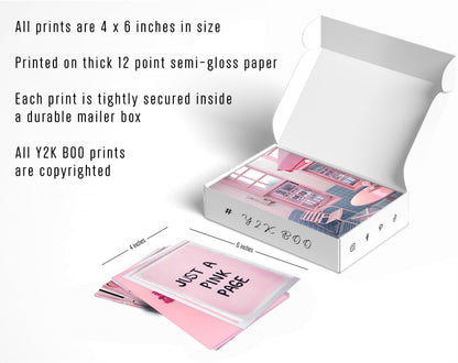 Y2K BOO Soft Rose Pink & Blush Pink Wall Collage Kit - 50pcs Coquette Aesthetic Prints, Dreamy Baby Pink Wall Decor for Teen Girls, 4x6 Romantic Photos for Apartment & Dorm
