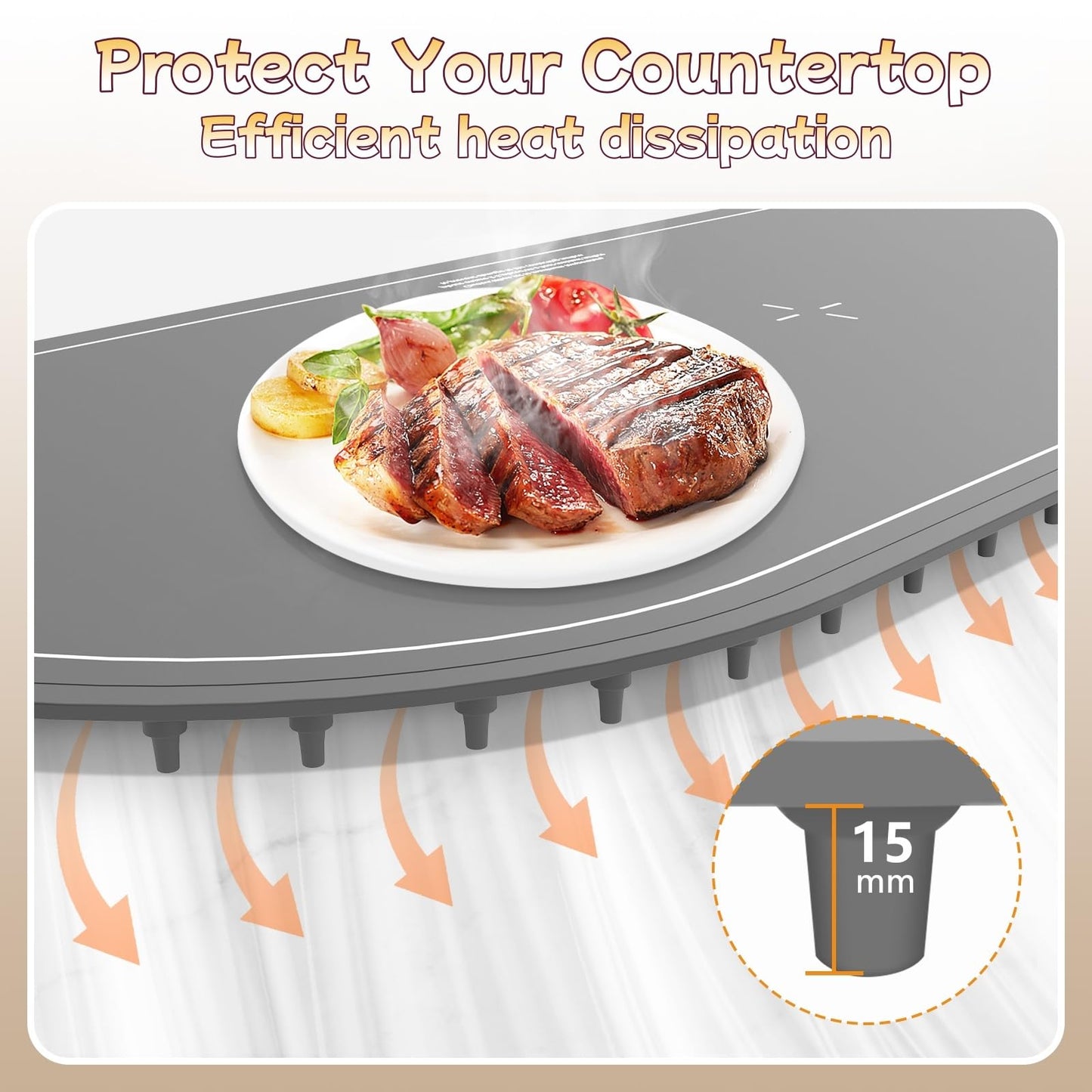 Warming Mat for Food Extra Large,36x16 Food Warming Mats for Countertop,Heating Mat for Food,Silicone Food Warmer Mat,Food Warmers for Parties Buffet,Warming Trays for buffets Party