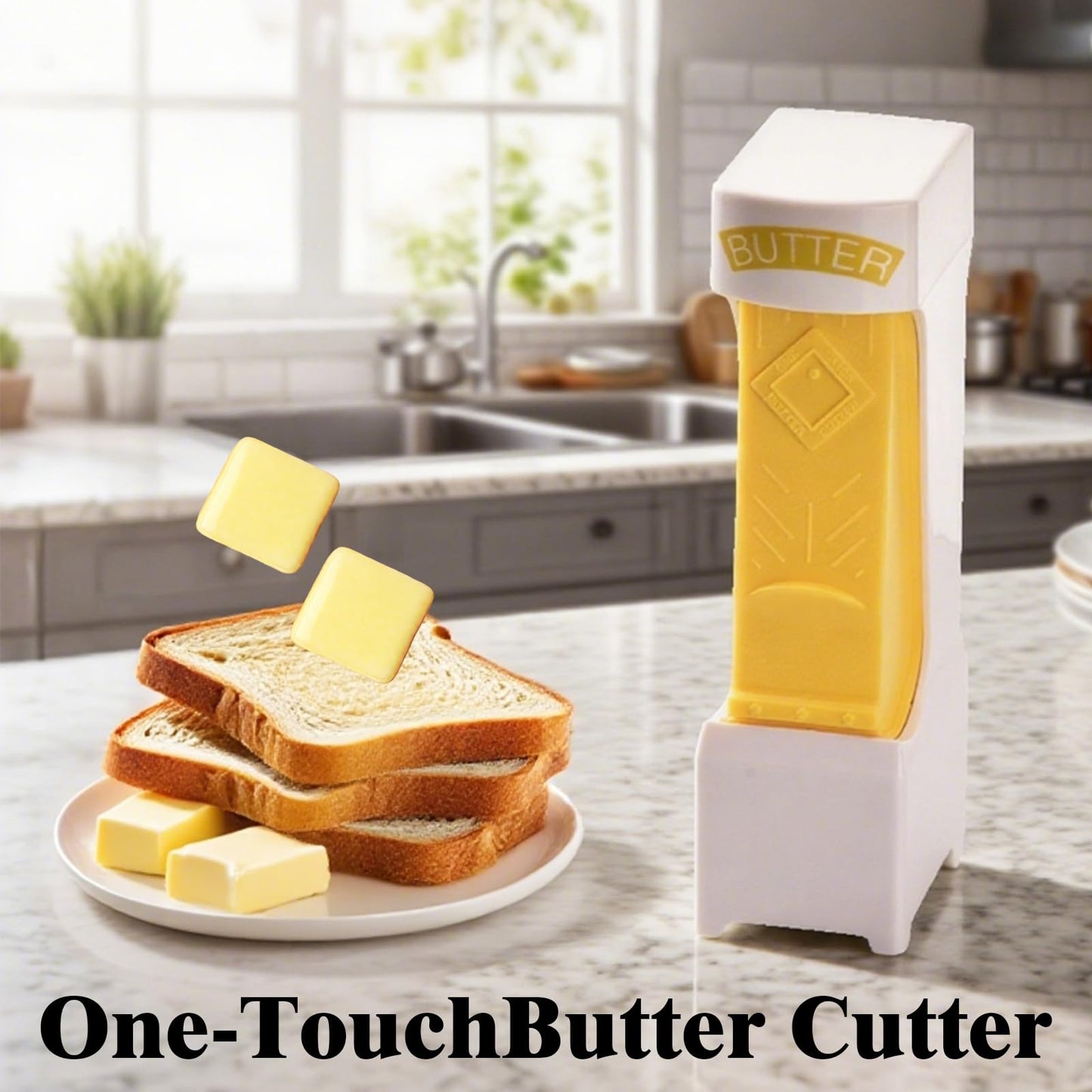 BEWITU Butter Slicer, One-Click Pre-Cut Butter Dispenser for Even Slices – 2026 New Stainless Steel Blade with Storage Case, Ideal Kitchen Gadget for Making Sandwiches, Cakes & Quick Breakfast