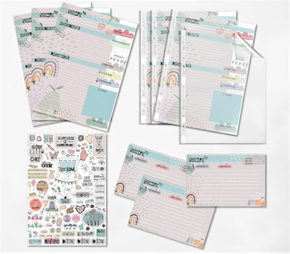 Recipe Binder Refill Pages: 30 4x6 Recipe Cards, 20 A4 Recipe Cards, 45 Page Protectors
