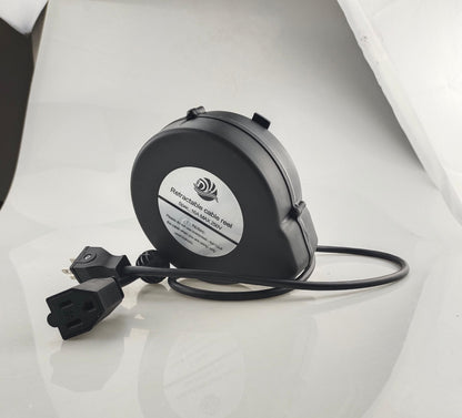 Compact Retractable Power Reel with Constant Tension (Non-Locking)