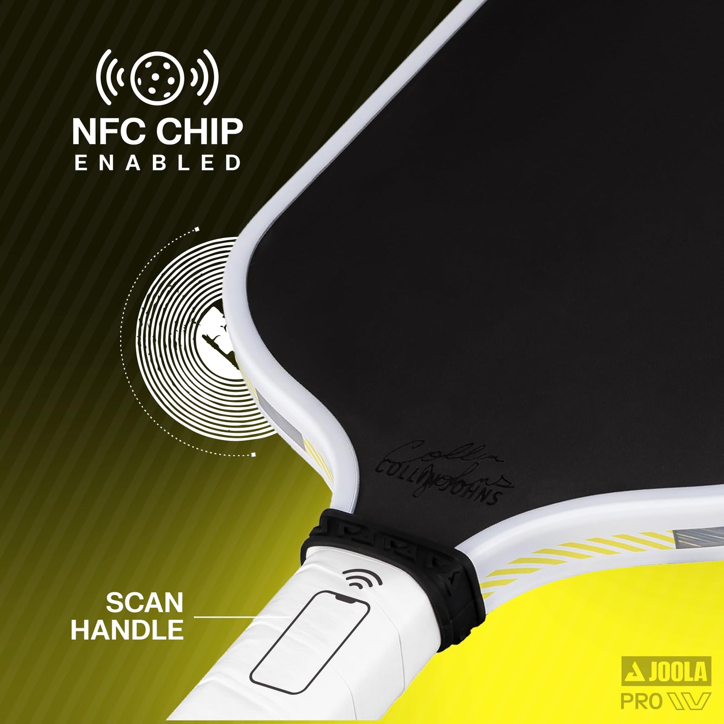 JOOLA Collin Johns Scorpeus Pro IV 16mm Pickleball Paddle - Tech Flex Power - Elongated Shape - Reach - Propulsion Core Increases Power & Touch - UPA-A Certified - USAP Approved - NFC Chip Enabled.