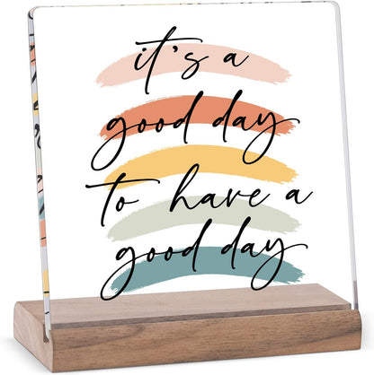 Motivational Office Desk Decor for Women, Inspirational Signs Gifts, Aesthetic Office Table Decorations