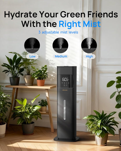 Akacozie Humidifiers for Bedroom, Humidifier Large Room, Black
