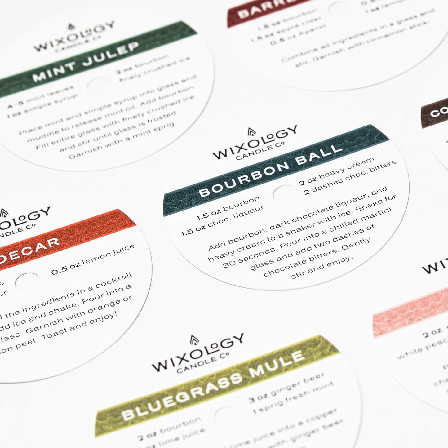 Wixology Cocktail Inspired Bourbon Candle - Sidecar Scent - Hand Poured Coconut and Soy Blended Wax in Re-Usable Rocks