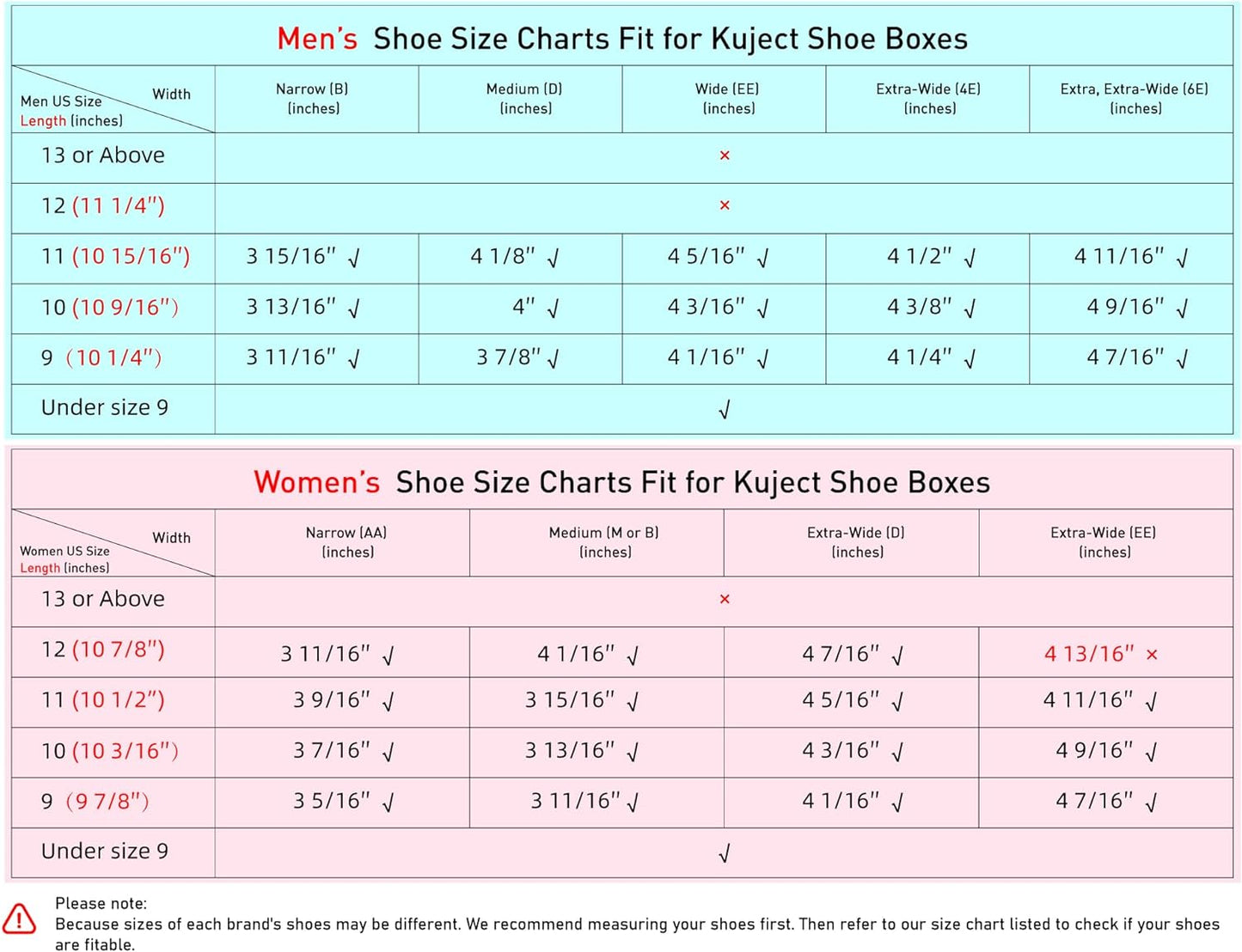 Kuject X-Large Shoe Storage Boxes Organizers Clear Plastic Stackable 12 Pack, Sneaker Containers, Toy Storage Organizer