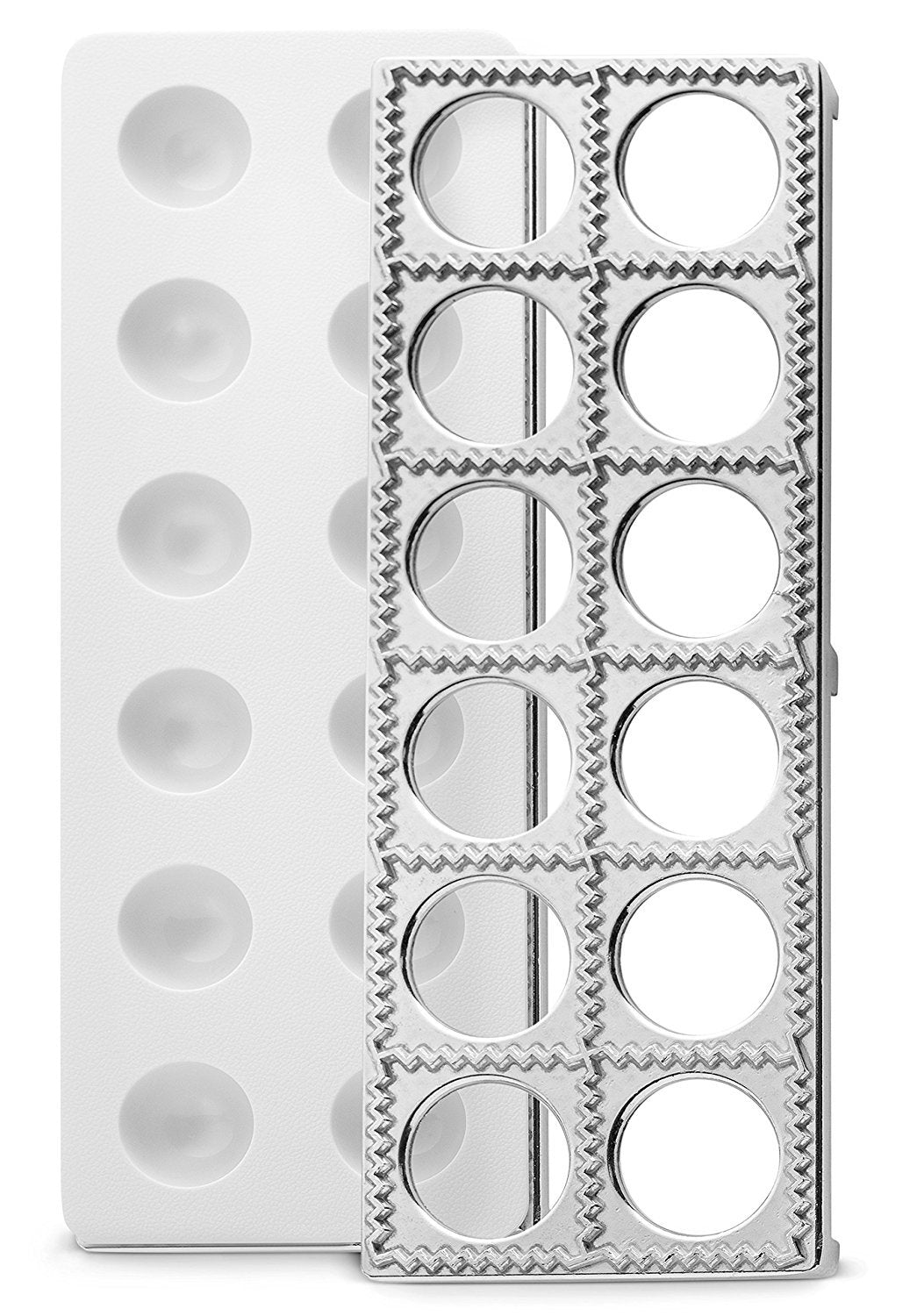 Bellemain Ravioli Maker Press | Pelmeni Mold, Pierogi Press, Potsticker Meat Pie Dumpling Maker, Ravioli Stamp Pasta Making Kit, Pasta Making Tools, Ravioli Press Mold | Makes 12 Ravioli, 1. 5”