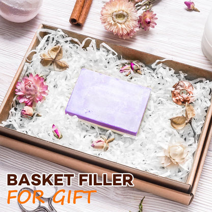 RowinsyDD 2LB White Crinkle Paper Filler, Cut Shredded Paper for Gift Baskets Packaging Wrapping Cushion Stuffing Box Confetti Filler for Easter Christmas Wedding Birthday Bridesmaid