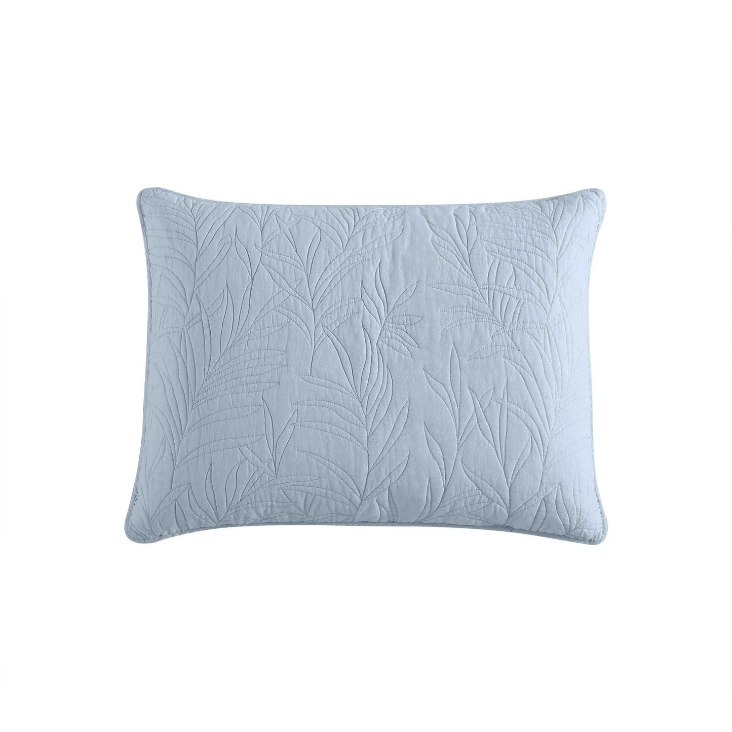 Tommy Bahama - 2 Piece Standard Sham Set, Cotton Bedding with Envelope Closure, Pre-Washed for Added Softness (Costa Sera Blue, 21x27)