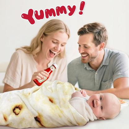285 36 inches) Jorbest Burrito Tortilla Swaddle Blanket Gifts for Baby Toddler Newborn, Tortilla Baby Blanket Funny