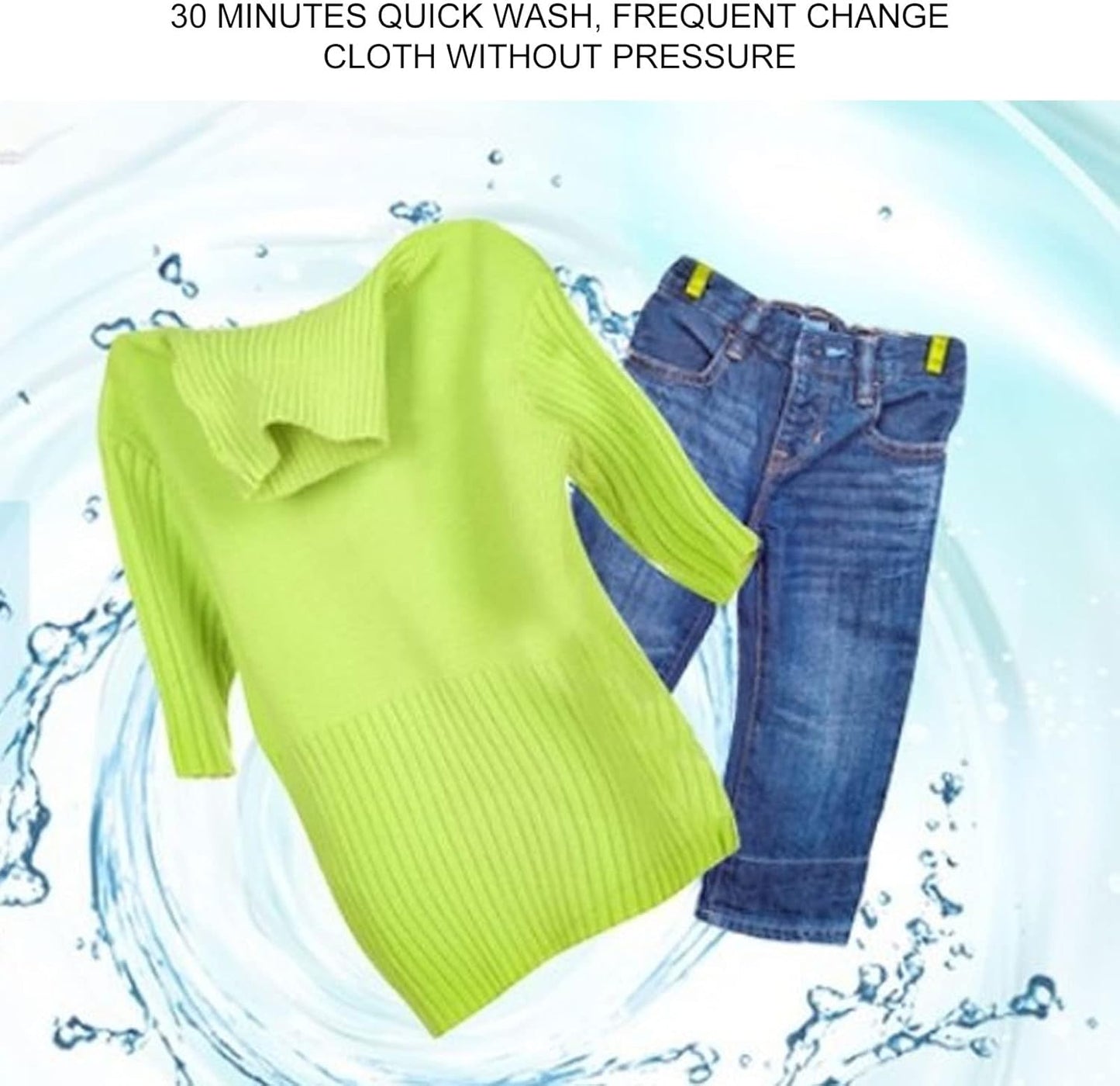 Mini USB Portable Washing Machine - Travell Washer 60W Laundry Tub for Socks and Underwear - US Plug 100-240V