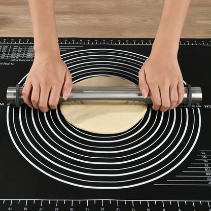 Super Kitchen Non-Slip Silicone Pastry Mat 28 x20 for Non Stick Baking Mats, Countertop Placemats, Dough Rolling, Kneading/Fondant/Pie Crust Pad