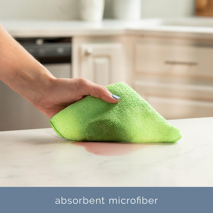 S&T INC. 50 Pack Microfiber Cleaning Cloth, Bulk Towels for Home, Reusable Microfiber Towels for Cars, Cleaning Rags, Assorted, 11.5 Inches x 11.5 Inches, 50 Count