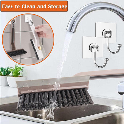 Hard Bristle Crevice Cleaning Brush Set for Small Gaps, Rotating Brushes for Grout, Toilet, Shower, Tile Cleaning Tools