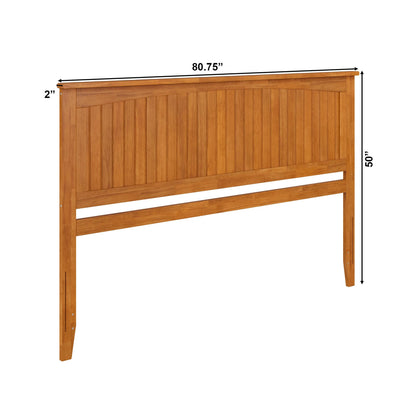 AFI, Nantucket King Solid Wood Panel Headboard, Light Toffee