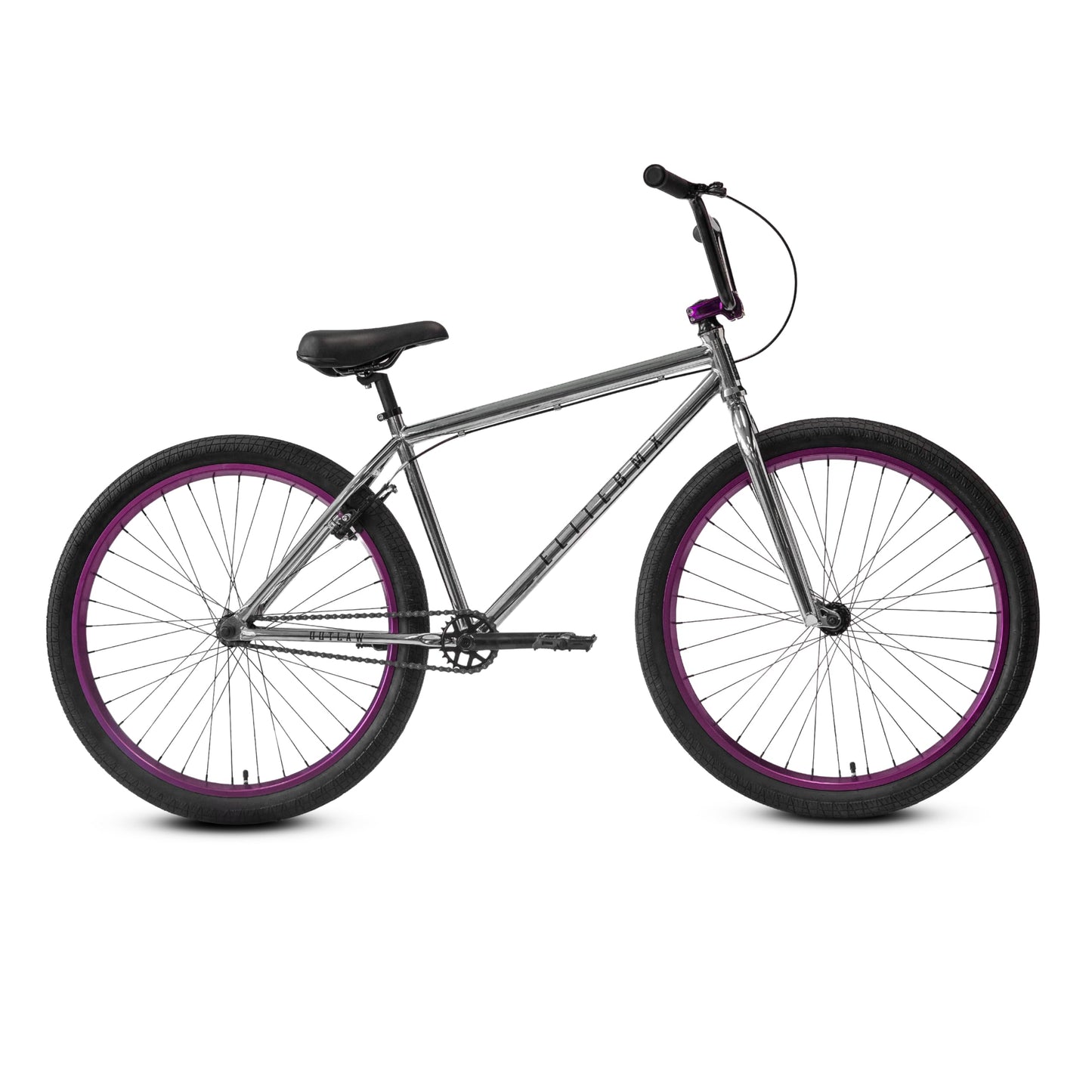 Elite BMX Bicycle 18", 20" & 26" BMX Bike for Teen Bike and Adult Bikes - Freestyle BMX Bike All Models Come with 3 Piece BMX Crankset (Purple Smash, 26" Outlaw)
