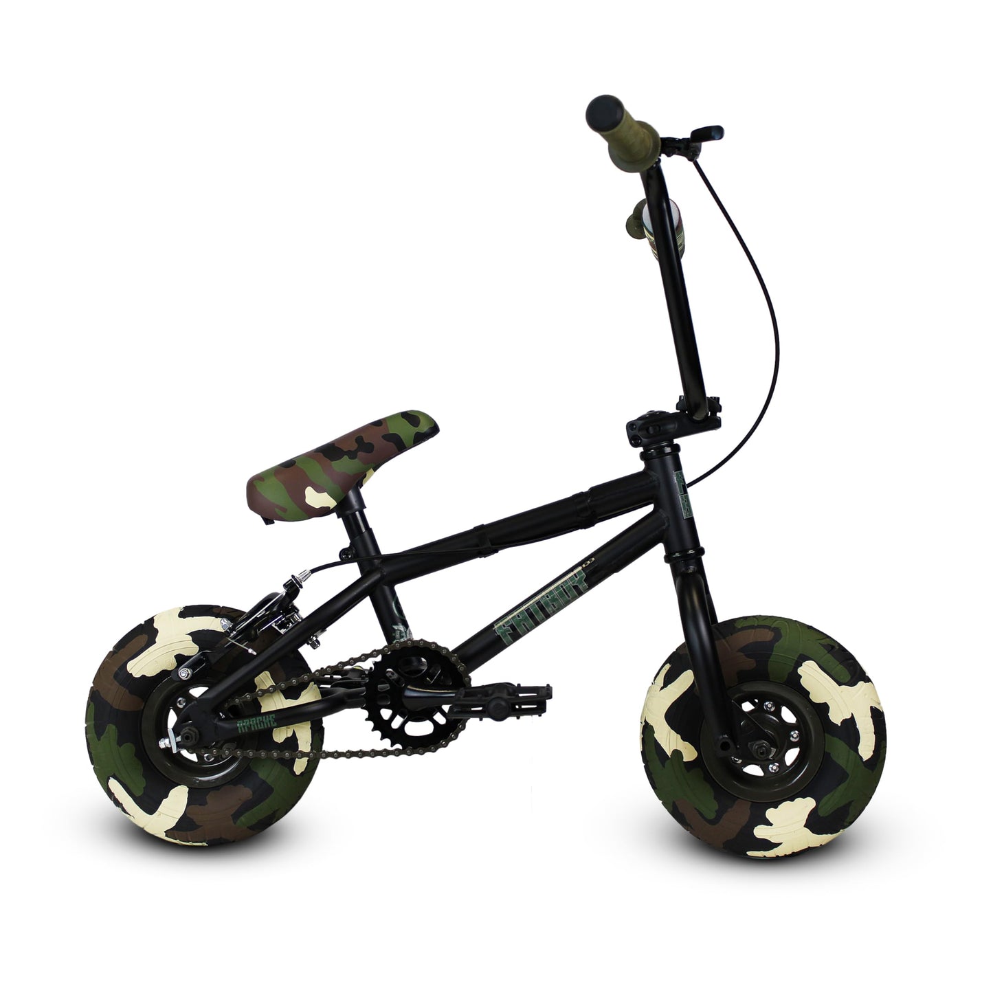 Fatboy Mini BMX in PRO Model with 3pc Crank - Assault/Stunt Model with 1 pcs Crank Mid Level - The Riot is Entry Level with 1-pc Crank (Assault/Stunt-Apache)