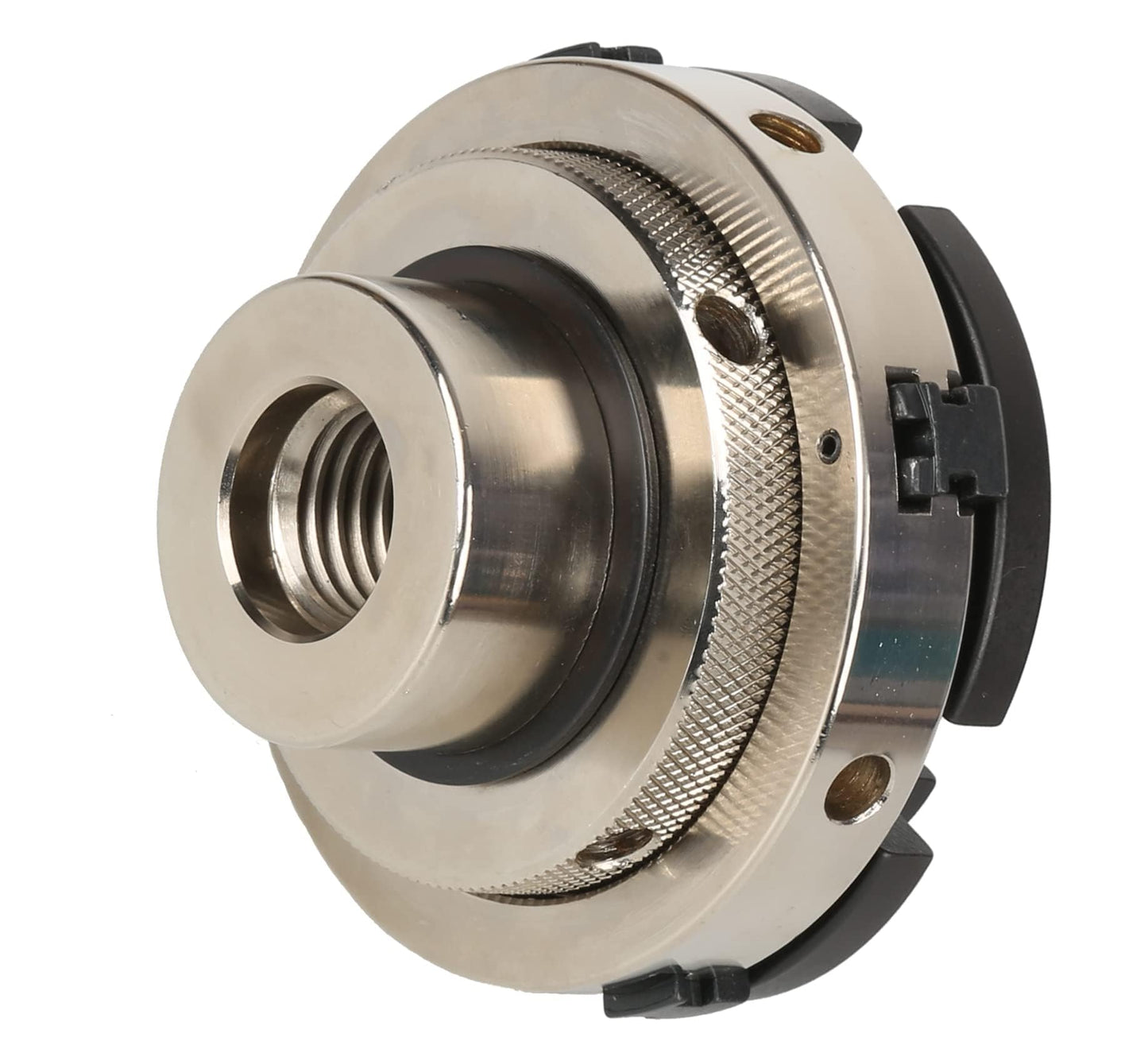 VINWOX SCR4-4NV-SET 4" Wood Lathe Scroll Chuck Set, 4-Jaw Self-Centering Chuck-Set, with Nickle electric Coating Body & 1"x8TPI thread & 3/4"x16TPI Adapter