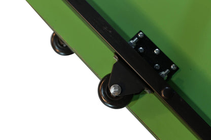 Butterfly Compact 19 Ping Pong Table - Foldable Table Tennis Table with Wheels - Regulation Size Ping Pong Table with Detachable Net Included - Ships Assembled, Green