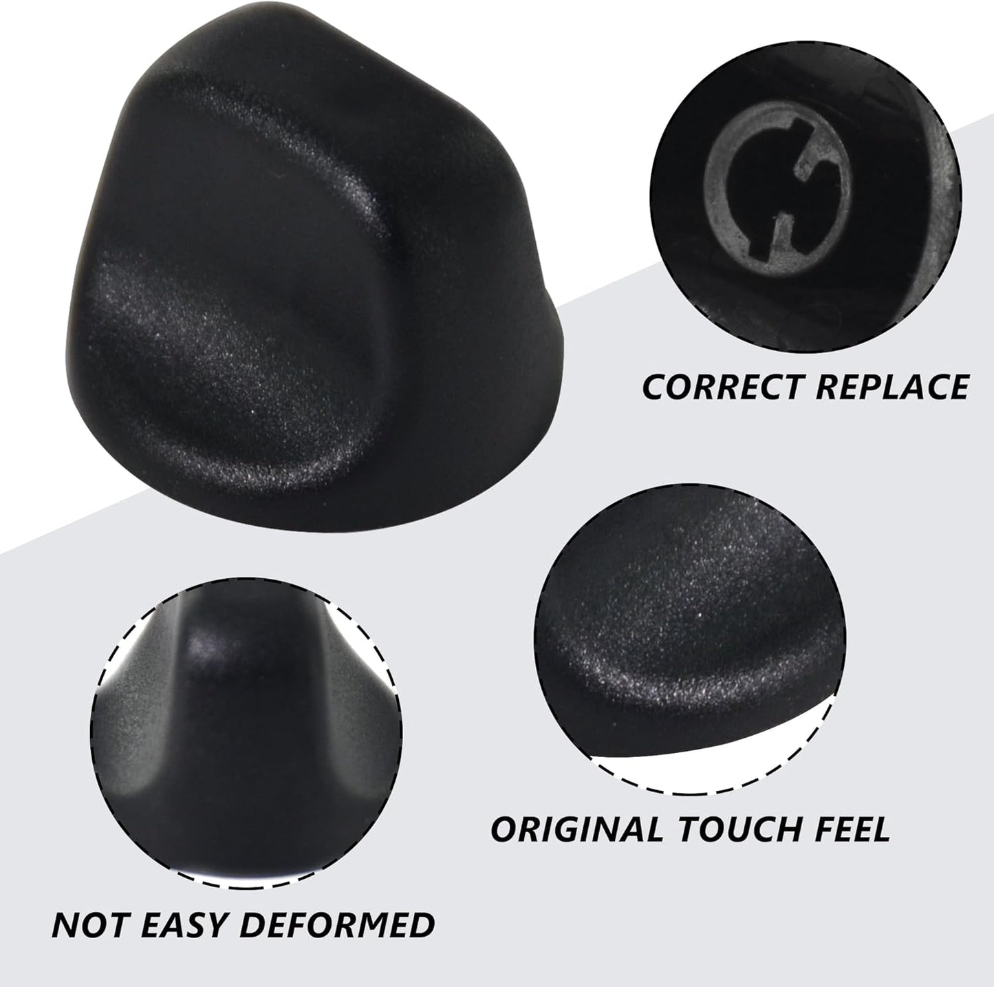 S99360232 Range Hood Knob, S600348 Fan Knob Replacement Parts for Kitchen Appliances, 4PCS