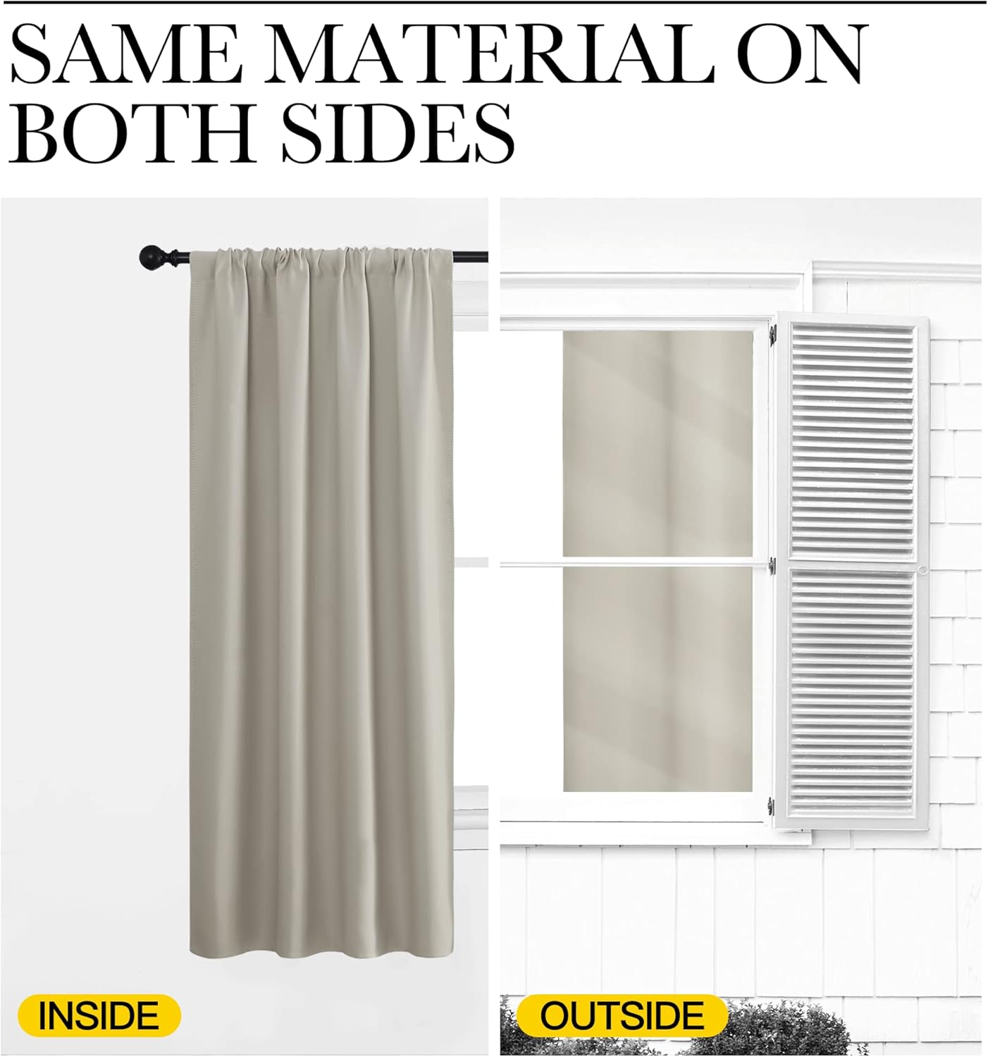 NICETOWN Blackout Curtains for Living Room, Room Darkening Window Panels, Easy-Care Thermal Insulated Drapes