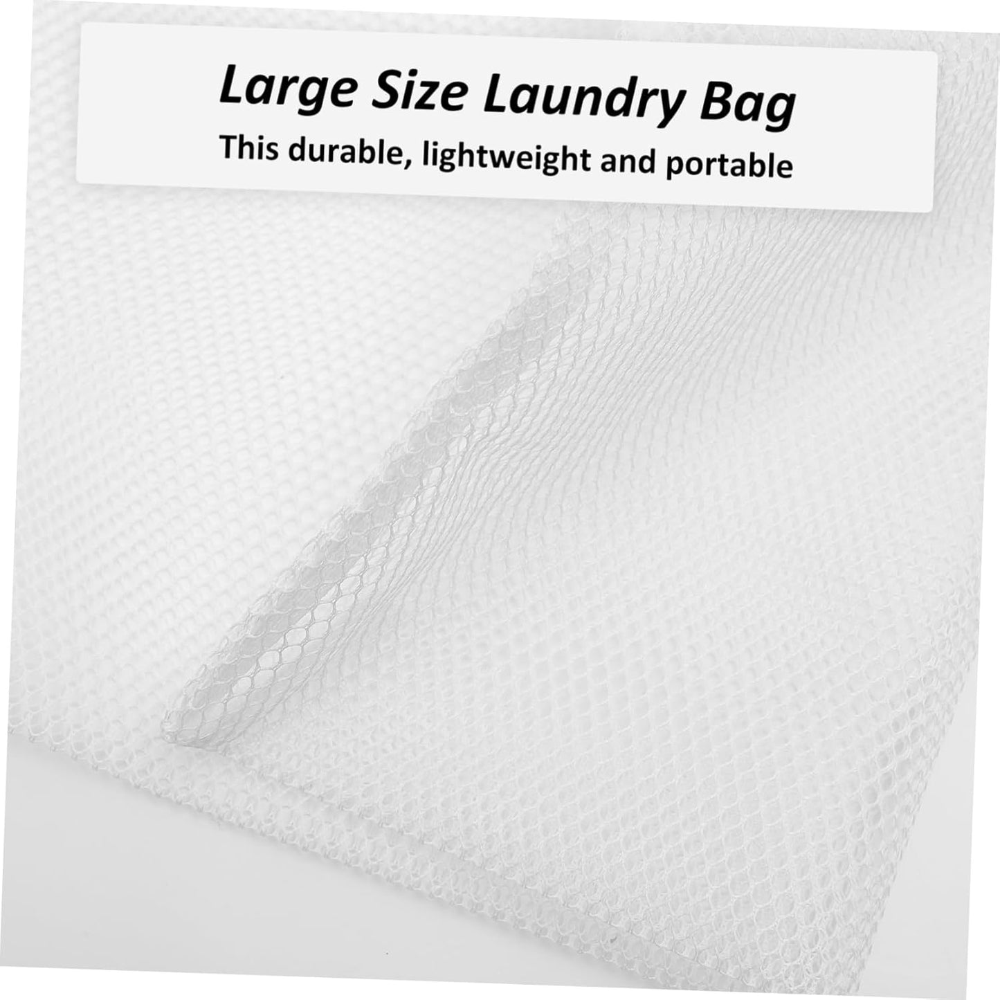 Zerodeko Laundry Bag, Large Durable Mesh Wash Bag for Socks, Clothes, Bedding, Travel Toiletries, Polyester Washing