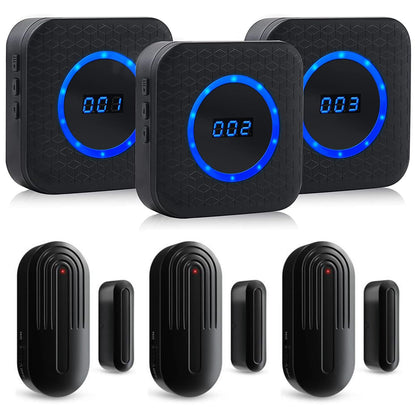 SanJie Wireless Door Chime for Business When Entering Door Entry Chime Door Bell with 800Ft Range Door Chimes When Door Opens for Home Door Alarm with Chime Adjustable Volume
