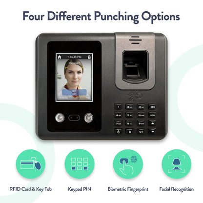 Acroprint Face Recognition Time Clock (No Monthly Fee) - RT200