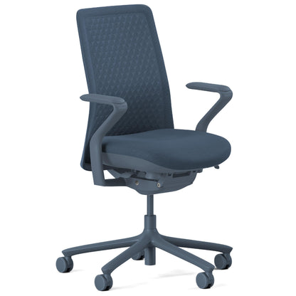 Branch Verve Chair - High Performance Executive Office Chair with Contoured Back and Adjustable Lumbar Support - High Density Foam Cushion and 3D Knit Back - Fits 5' to 6', Up to 275 lbs, Cobalt