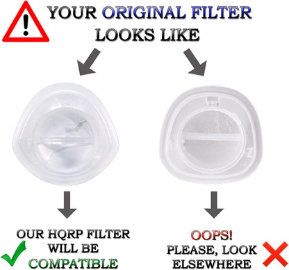 HQRP 2-pack Filter for Black & Decker HNV220B HNV220BCZ Series Lithium Hand Vac Models HNV220BCZ00 HNV220BCZ01