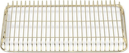 Caraway Stainless Steel Cooling Rack - 9" x 13" - Perfect for Cooling Baked Goods & Icing - Gold Finish