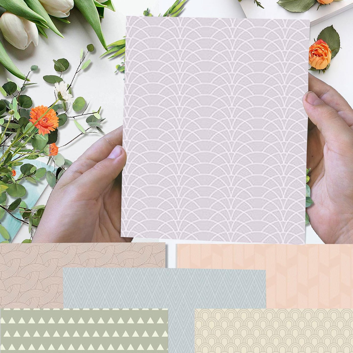 12"X12" Boho Scrapbook Paper, Double sided printing 13.76 oz/390 g, 24 Sheets DIY Origami Decorative Craft for Card Making Background Origami Decopage Decorative Scrapbooking Supplies (Boho1)