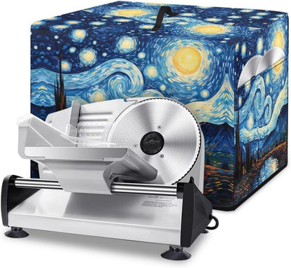 Meat Slicer Cover - Starry Night Food Slicer Cover with Storage Pockets and Top Handle, Easy to Clean