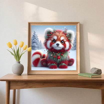 Skyboda 4 Pack Diamond Painting Kits for Kids Beginners, Christmas Animals Diamond Art Kit, DIY Full Round Drill Diamond Dot Gem Art Kits for Adults, Home Wall Decor 12x12 inch