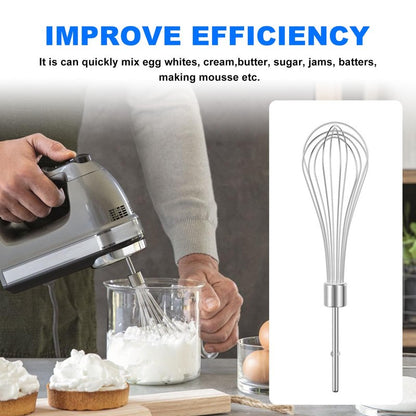 Kitchen Hand Mixer Whisk Attachments FOR KitchenAid Whisk KHMPW,KHM512BM KHM2B, AP5644233, KHM3, KHM5, W10720799, Kitchenaid Egg Beater - 2 Pack