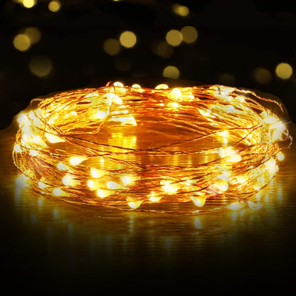 1 Pack (16ft./5M,Warm Ariceleo USB LED Fairy String Light, Copper Wire Fairy Lights for Indoor, Bedroom Festival