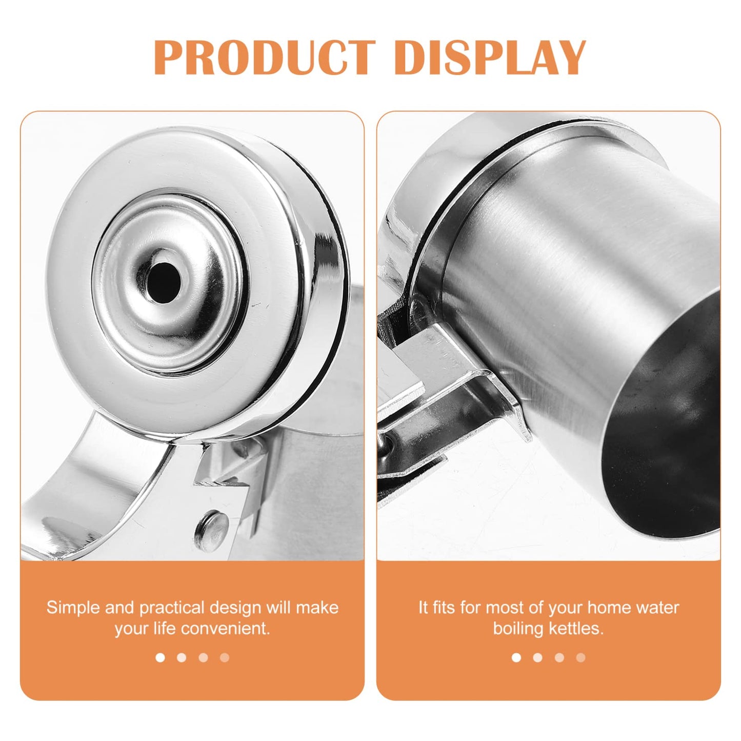 DOITOOL Tea Kettle Whistle Replacement Stainless Steel Teapot Spout Tip Water Boiling Kettle Nozzle Stovetop Teapot Warning Accessory