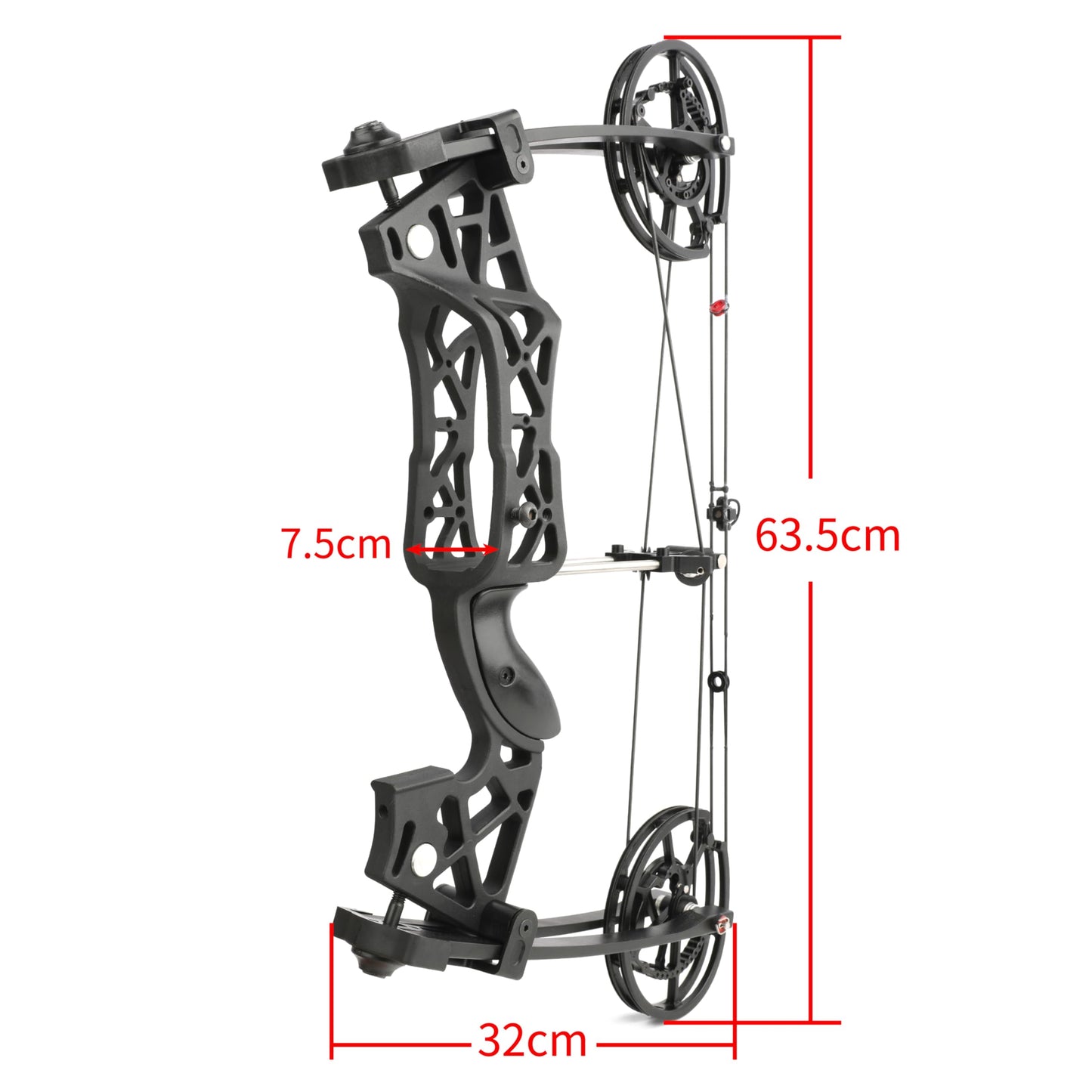FQH Battle Falcon 40-65 Lbs Short Axle Steel Ball Compound Bow, Dual Use Hunting Archery Set for Adult Beginners Outdoor Training