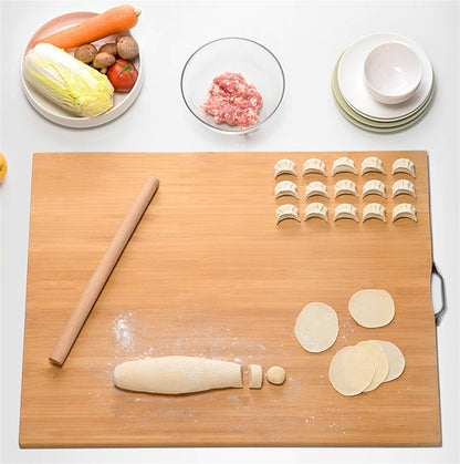 Cutting Board for Kitchen,Wood Charcuterie Cheese Board,Wooden Chopping Block with Side Handles