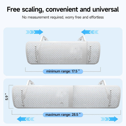 17.5" 28.5" Adjustable AC Air Deflector, AC Vent Deflector, Direct Airflow Prevention, Extends to Length,Fits Most