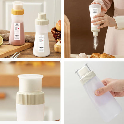 hobbyme Plastic Powder Shaker with Lid, Uniform Discharge Hole Shaker, for Sifter Sugar powder sieve Seasoning tank