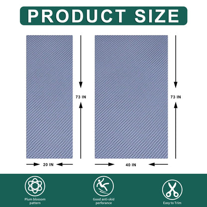 73x40 Inches Double-Sided Anti-Slip Carpet, Premium Vinyl Anti-Skid Fabric, Rug Backing & Rug Making Supplies, Non-Slip Rug Grips for Area Rugs to Keep Them in Place (Grey)