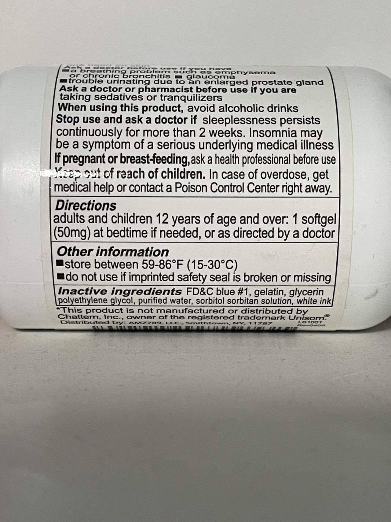RXZELL Sleep Aid, Diphenhydramine 50mg, Easy-to-Swallow Softgels, Supports Deeper Restful Sleeping, Non Habit-Forming (220 Counts)
